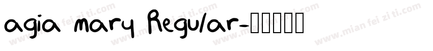 agia mary Regular字体转换